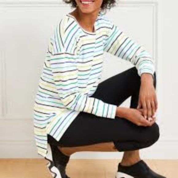 Talbot Striped Sweatshirt Size 1X - Picture 1 of 2